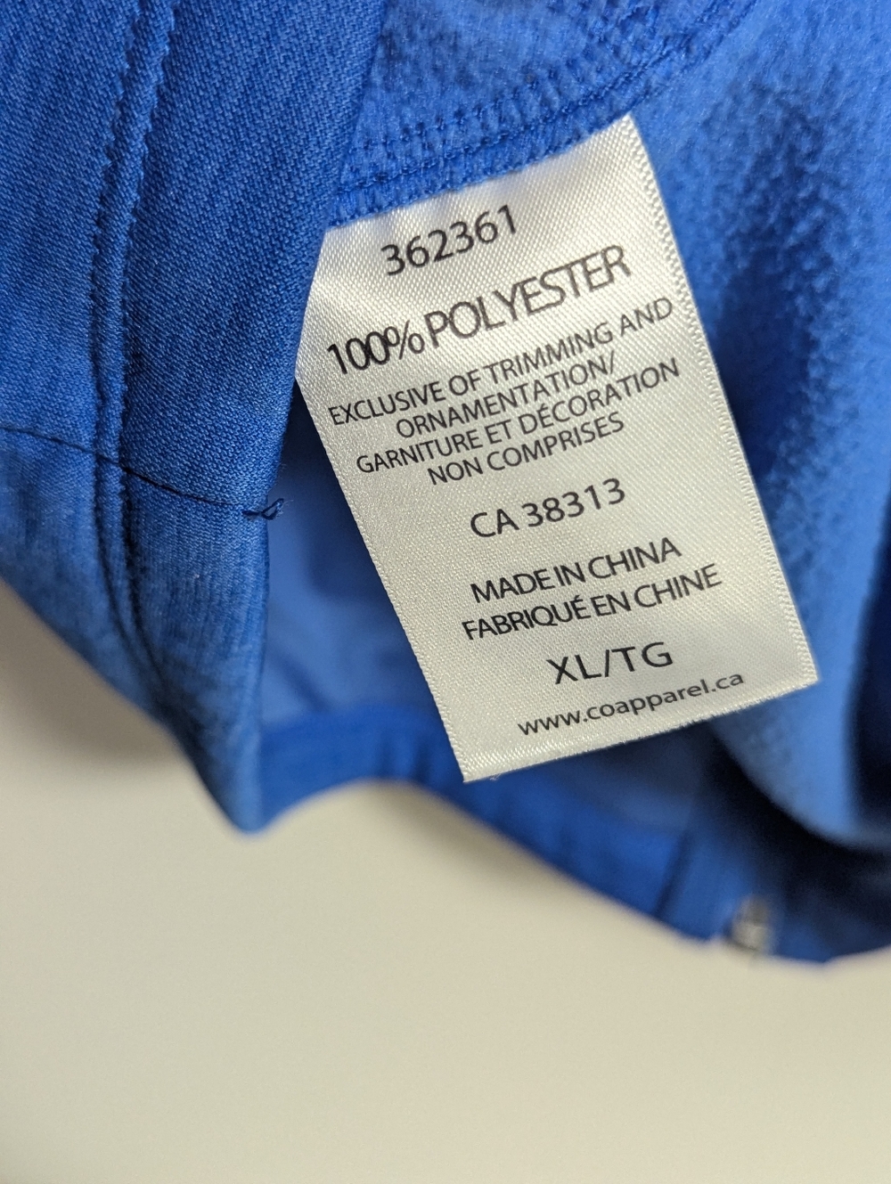 Cloudveil Zip Up Hoodie Sweater Sz XL Blue Fleece. - Picture 6 of 6